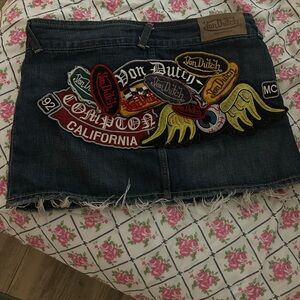 Von Dutch Dark Denim with Red Stitching